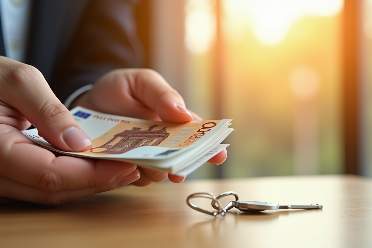 Main tenant des billets d